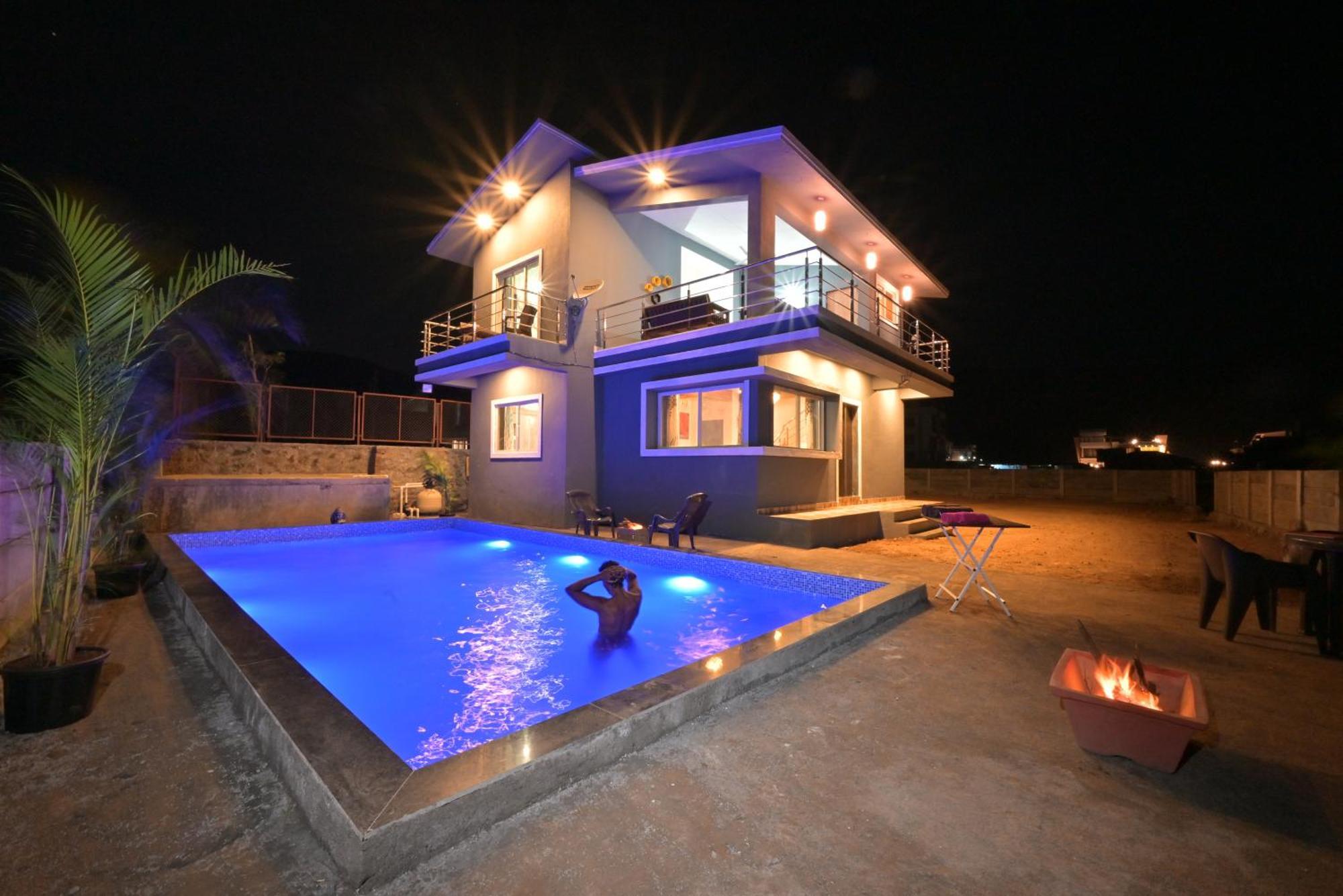 Ll Empyrean Stay Ll Mirage Chalet Ll 4Bhk Ll Ac Ll Largest Pvt Pool Ll Lonavala Ngoại thất bức ảnh