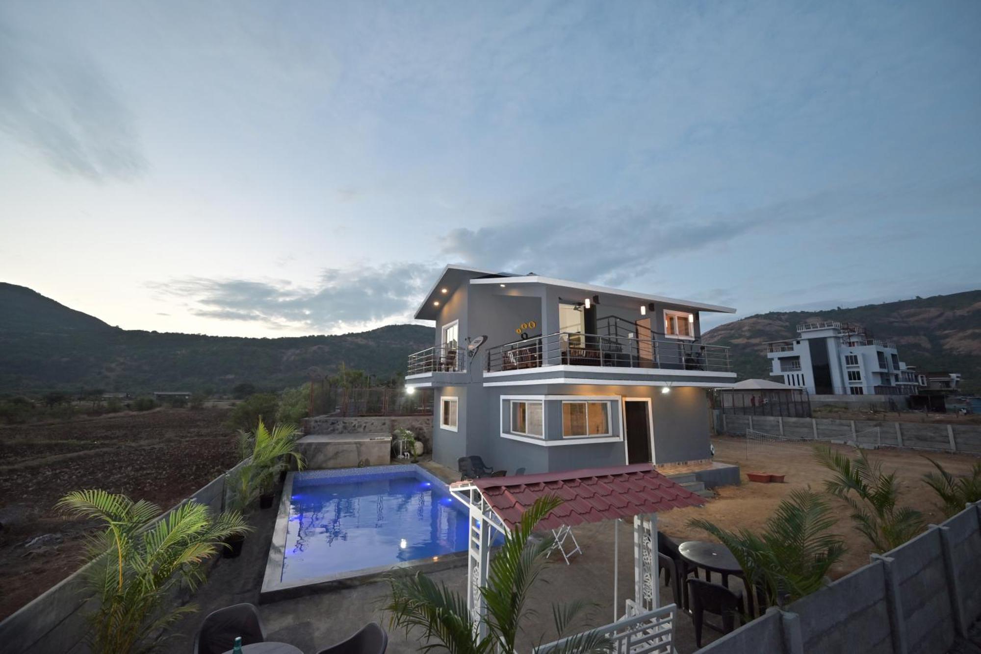 Ll Empyrean Stay Ll Mirage Chalet Ll 4Bhk Ll Ac Ll Largest Pvt Pool Ll Lonavala Ngoại thất bức ảnh